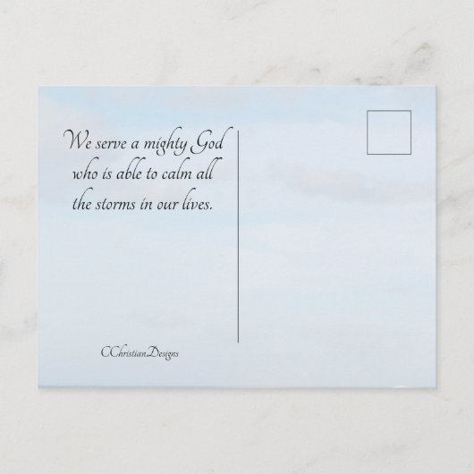 Matthew 8:27 Jesus beruhigt den Sturm, Bibelverse Postkarte (Rückseite)