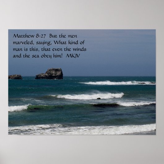 Matthew 8:27 Poster (Vorne)