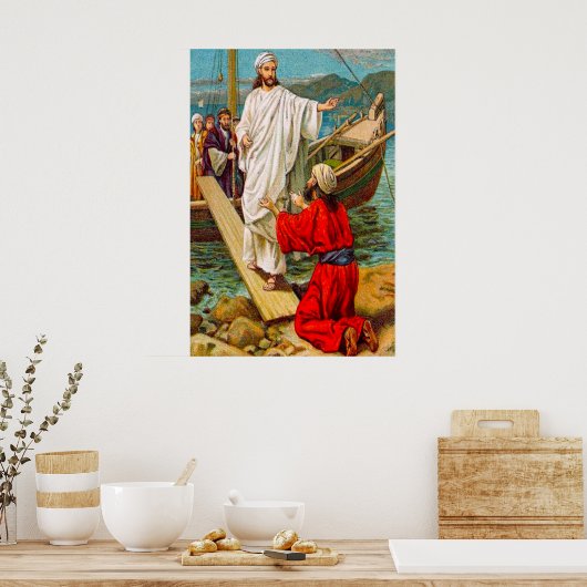 Matthew 8:28-34 Set frei von Dämonen Poster (Küche)