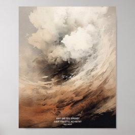 Matthew 8 - Jesus Art and Bible Verse Digital Poster