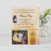 Matthew 9:18-26 Jesus bringt ein Mädchen zurück in Einladung (Stehend Vorderseite)