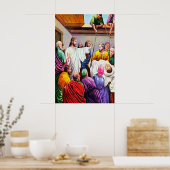 Matthew 9:1-8 Jesus gibt und heilt Poster (Küche)