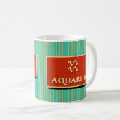 Matthew Aquarius Modern Retro Kaffeetasse (VorderseiteRechts)