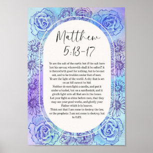 Matthew Bibelvers Wandkunst Poster