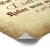 Matthew Bible Gut gemacht und treu Diener Poster (Ecke)