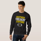 Matthew Freakin' Stafford Nummer 9 Sweatshirt (Vorne ganz)