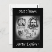 Matthew Henson ~ African-American Arctic Explorer~ Postkarte (Vorne/Hinten)