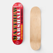 MATTHEW MARSHALL 8 1/4" Skateboard Deck (Vorderseite)