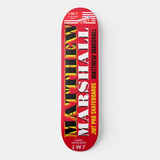 MATTHEW MARSHALL 8 1/4" Skateboard Deck (Vorderseite)