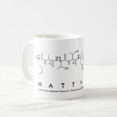 Matthew-Peptidnamen-Tasse Kaffeetasse (Vorderseite Links)