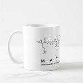 Matthew-Peptidnamen-Tasse Kaffeetasse (Links)