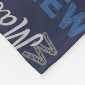 Matthew personalisiert orange-blaue Decke (Ecke)