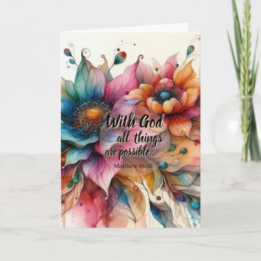 Matthew Scripture Christian Prayer Encouragement Karte (Vorderseite)
