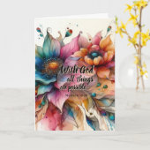 Matthew Scripture Christian Prayer Encouragement Karte (Gelbe Blume)