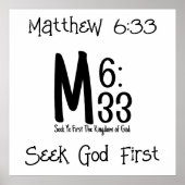 Matthew Seek Ye First Poster (Vorne)