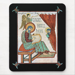 Matthew von Lindisfarne mittelalterliches Manuskri Mousepad