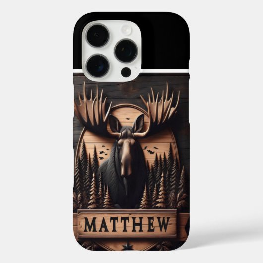 Matthew's Elch-Wappen Case-Mate iPhone Hülle (Rückseite)