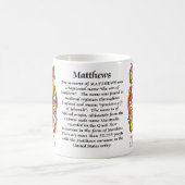 Matthews Familien-Wappen Tasse (Mittel)