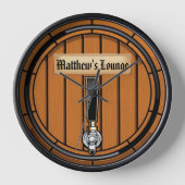 Matthew's Lounge Round Uhr (Vorderseite)