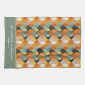 Matthey 7:11 Geben Sie uns heute Retro Ovals Geschirrtuch (Horizontal)