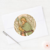 Matthias der Apostel (RLS 11) Runder Aufkleber (Umschlag)