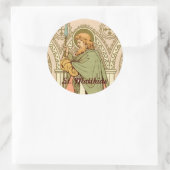 Matthias der Apostel (RLS 11) Runder Aufkleber (Tasche)