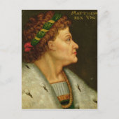 Matthias I., Hunyadi Postkarte (Vorderseite)