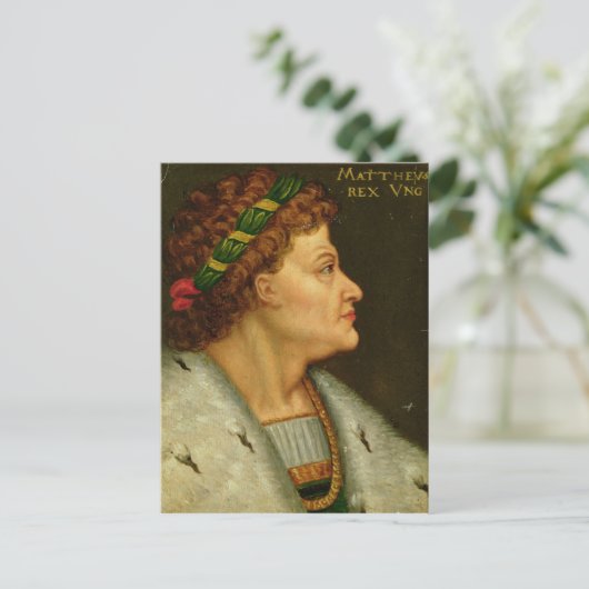 Matthias I., Hunyadi Postkarte (Stehend Vorderseite)