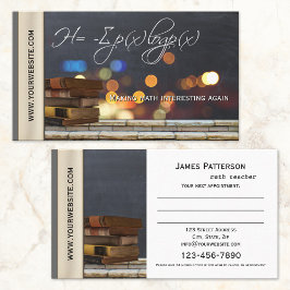 Matthias Lehrer oder Tutor-Visitenkarte Terminkarte