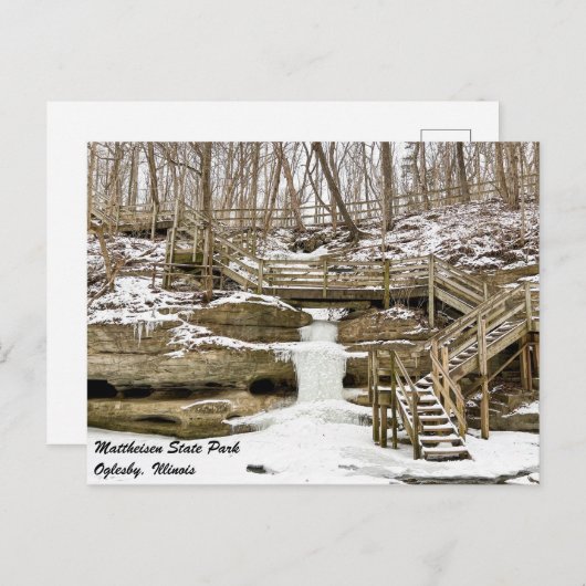 Matthiessen Illinois Staat Park Postcard Postkarte (Vorne/Hinten)