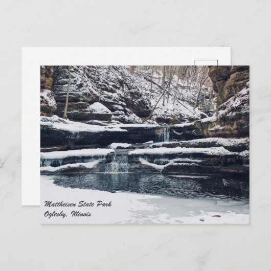 Matthiessen Illinois Staat Park Postcard Postkarte (Vorne/Hinten)