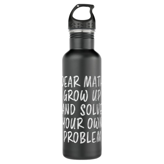 Matthik Zitat Funny Geek Lehrer Nerd Geschenk Edelstahlflasche (Vorderseite)