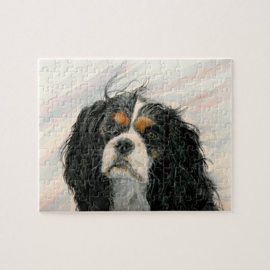 Mattie der unbekümmerte Königcharles Spaniel Puzzle (Horizontal)