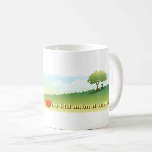 MattieDog Lubs NO-Tötung schützt Tasse (VorderseiteRechts)