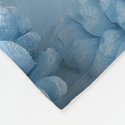 Mattiert-Blaue Pinecones Fleecedecke (Ecke)