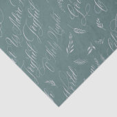 Mattiert Blue Carols Seidenpapier (Detail)