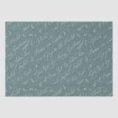 Mattiert Blue Carols Seidenpapier (Vorderseite)