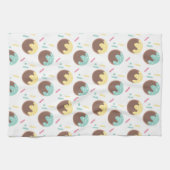 Mattiert Cake Pop Doughnut Sprinkles Sweet Feinsch Geschirrtuch (Horizontal)