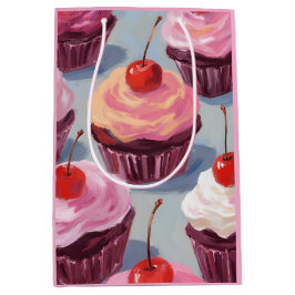 Mattiert Cherry Cupcakes | Geburtstagsfeier Mittlere Geschenktüte