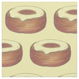 Mattiert Croissant Donut Doughnut Konditorei Stoff