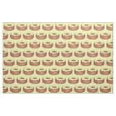 Mattiert Croissant Donut Doughnut Konditorei Stoff (Fat Quarter (45,7 x 55,9 cm))