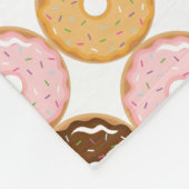 Mattiert Donut Pattern Fleecedecke (Ecke)