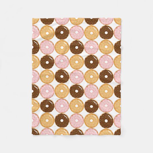 Mattiert Donut Pattern Fleecedecke (Vorderseite)