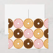 Mattiert Donut Pattern Postkarte (Vorne/Hinten)