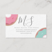 Mattiert Donuts Baker Donut Cake Decorator Visitenkarte (Rückseite)