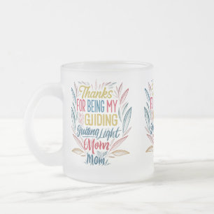 Mattiert Glass Tasse (10 oz) - "Danke, dass du mei