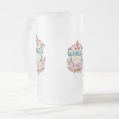 Mattiert Glass Tasse - 16 oz "Weltbestes Vater-Des (Vorderseite Links)