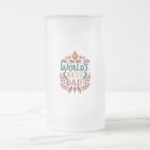 Mattiert Glass Tasse - 16 oz "Weltbestes Vater-Des (Mittel)