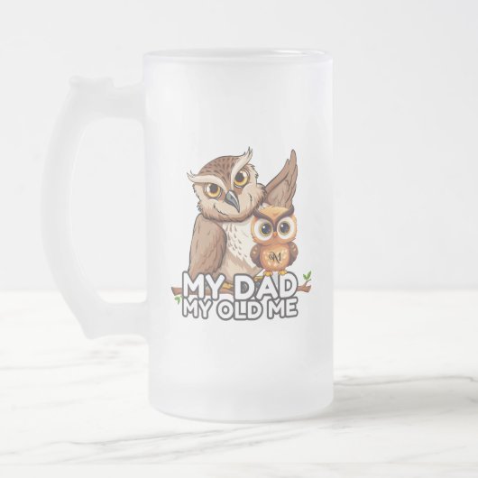 Mattiert Glass Tasse 16oz : Mein Vater Mein Altes (Links)