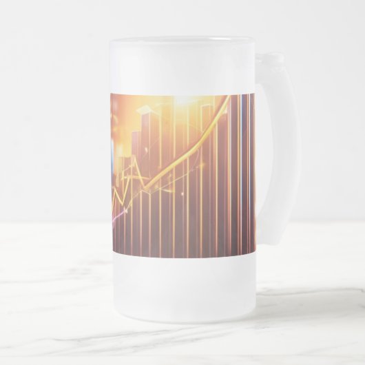 Mattiert Mattglas Bierglas (VorderseiteRechts)